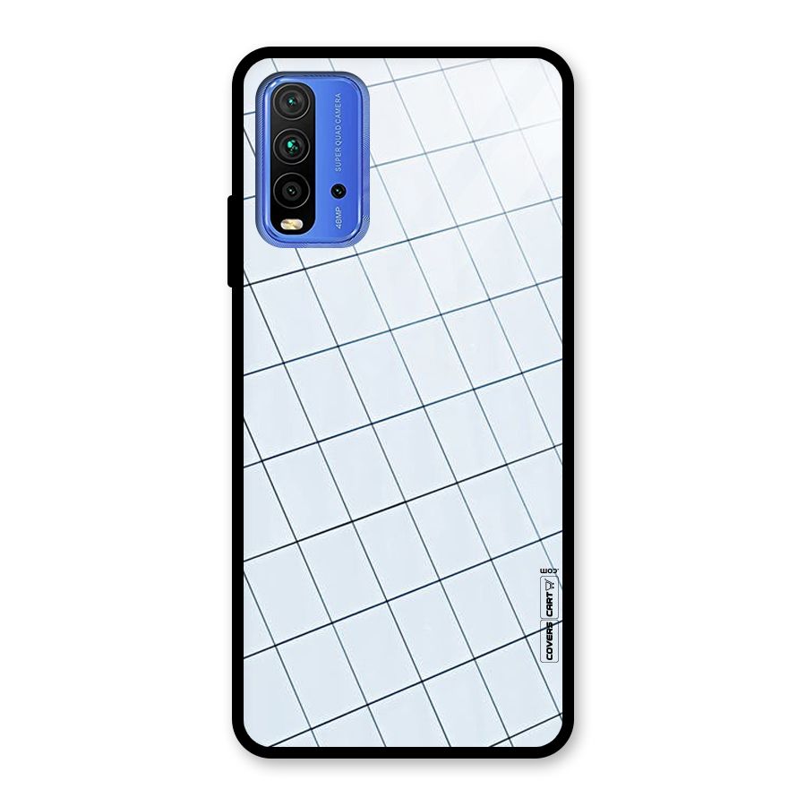 Glass Square Wall Glass Back Case for Redmi 9 Power