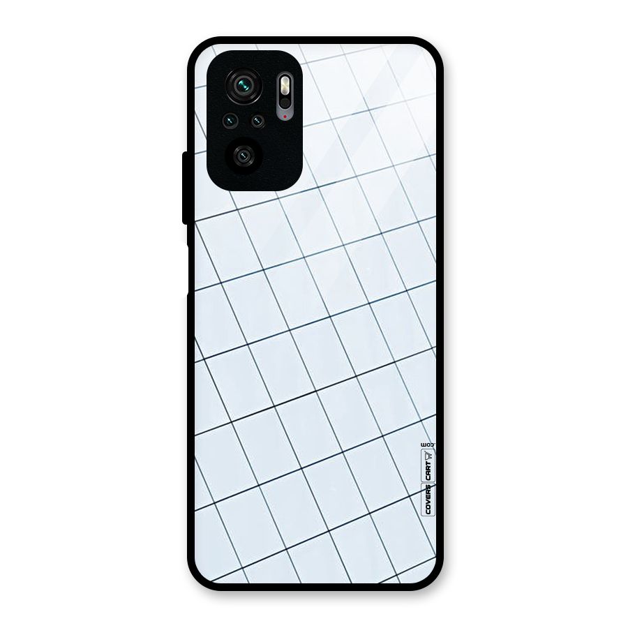 Glass Square Wall Glass Back Case for Redmi Note 10S