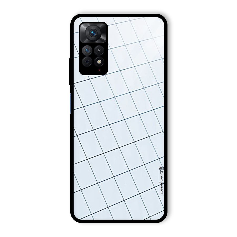 Glass Square Wall Glass Back Case for Redmi Note 11 Pro