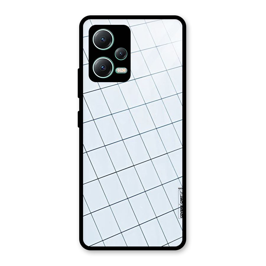 Glass Square Wall Glass Back Case for Redmi Note 12 5G