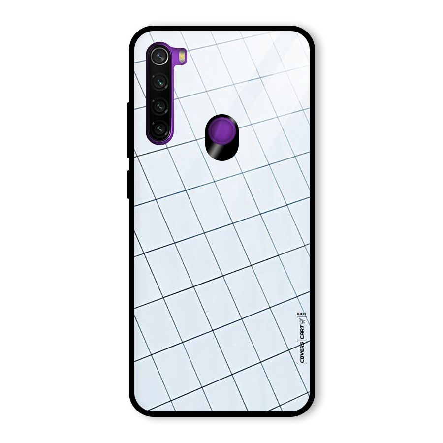 Glass Square Wall Glass Back Case for Redmi Note 8