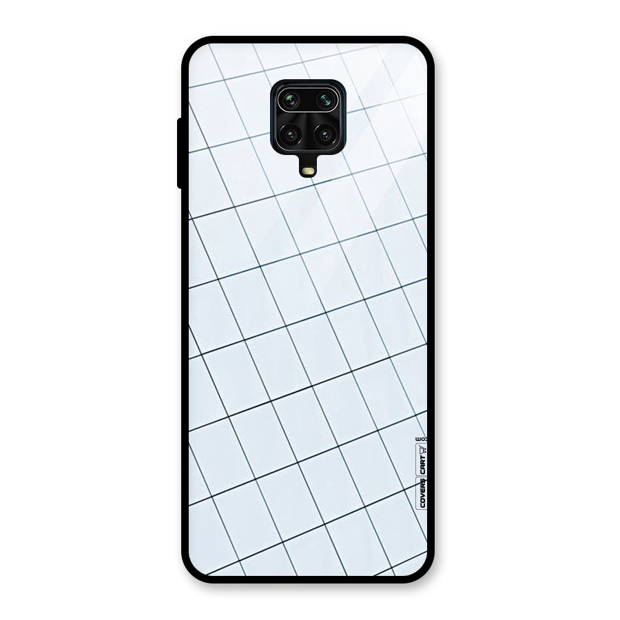 Glass Square Wall Glass Back Case for Redmi Note 9 Pro