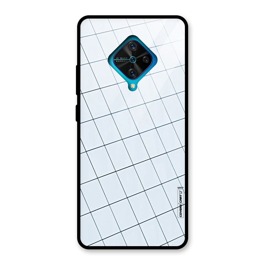 Glass Square Wall Glass Back Case for Vivo S1 Pro