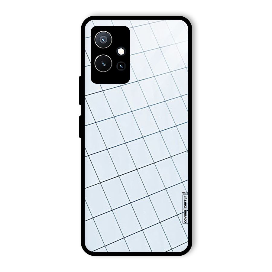 Glass Square Wall Glass Back Case for Vivo T1 5G