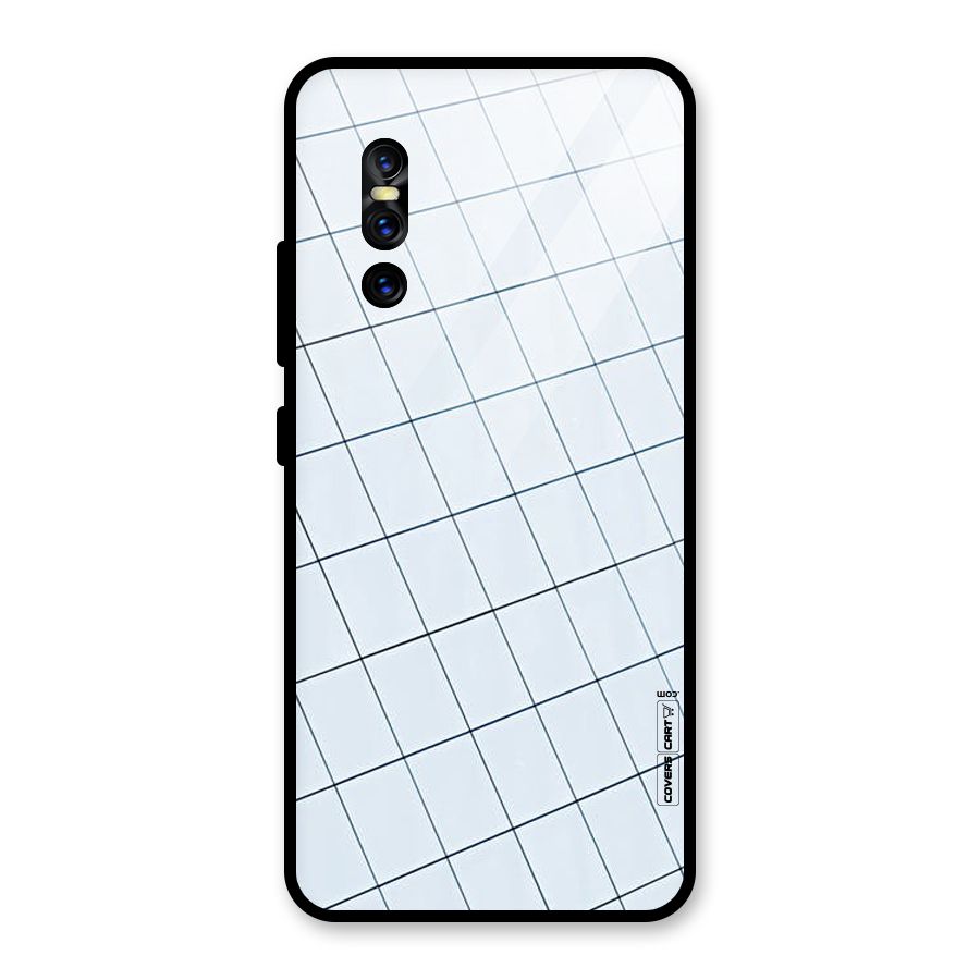 Glass Square Wall Glass Back Case for Vivo V15 Pro