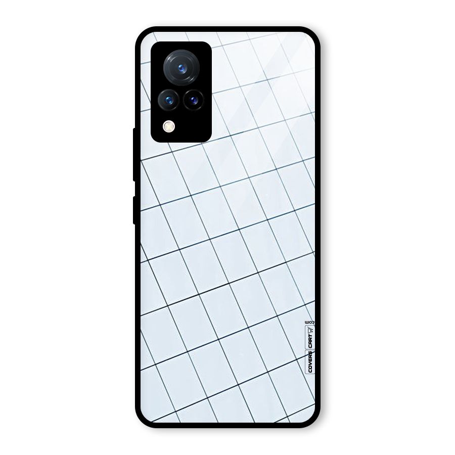 Glass Square Wall Glass Back Case for Vivo V21 5G