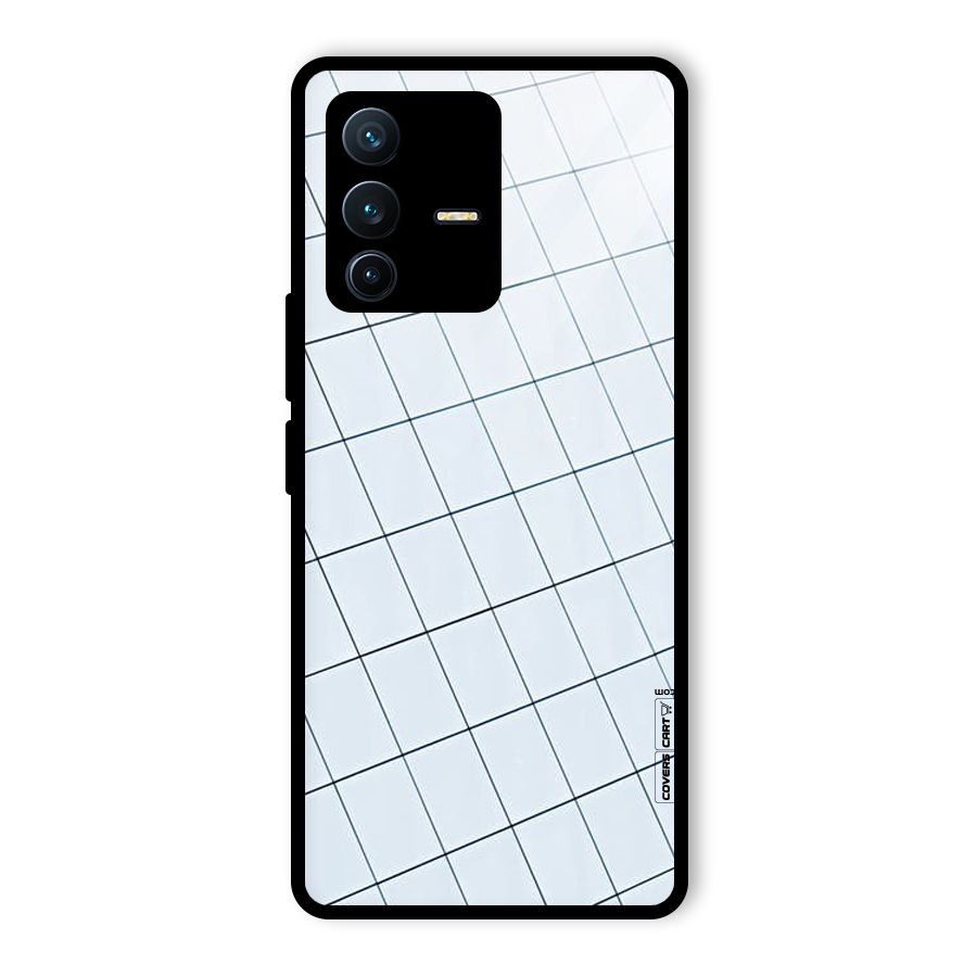 Glass Square Wall Glass Back Case for Vivo V23 Pro