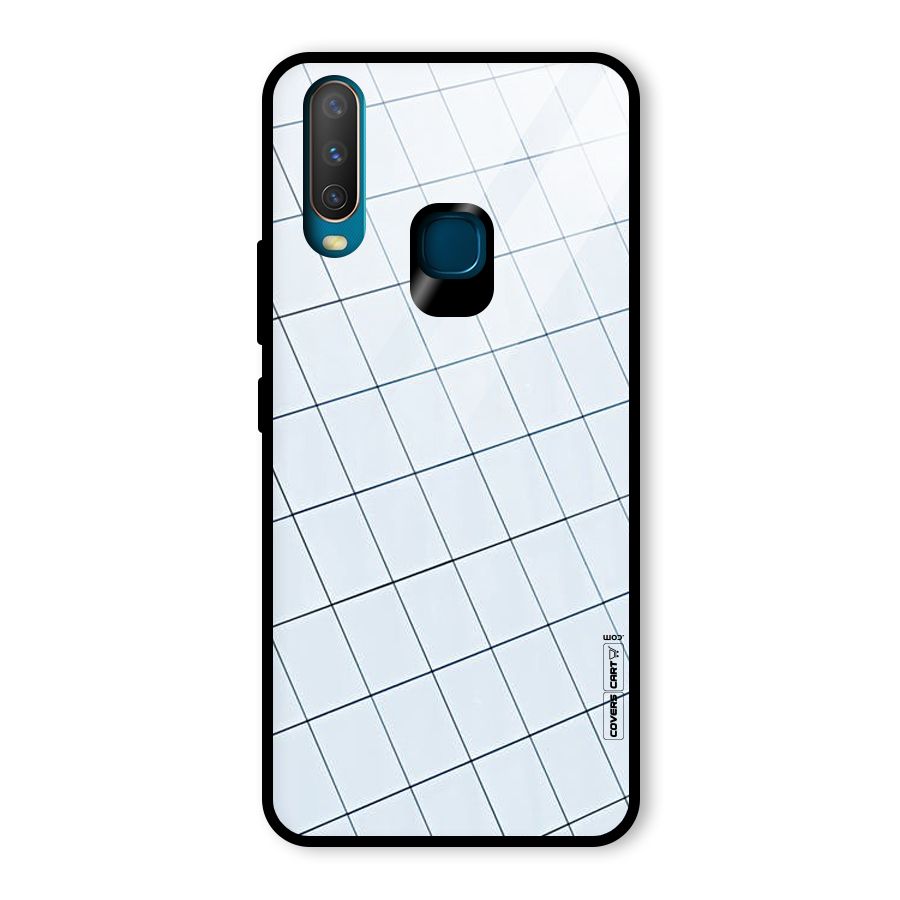 Glass Square Wall Glass Back Case for Vivo Y12