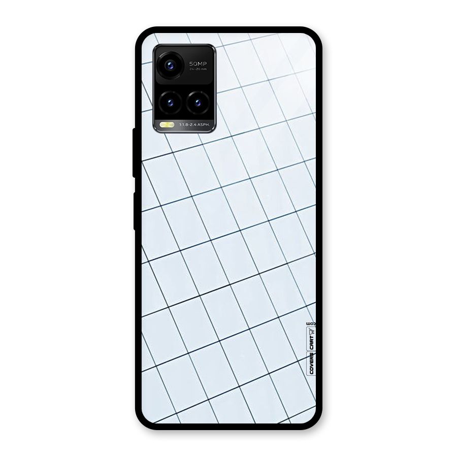 Glass Square Wall Glass Back Case for Vivo Y21A