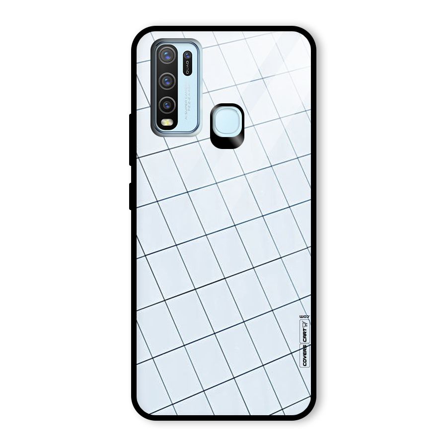 Glass Square Wall Glass Back Case for Vivo Y30
