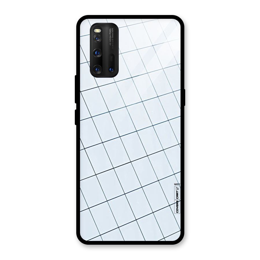 Glass Square Wall Glass Back Case for Vivo iQOO 3
