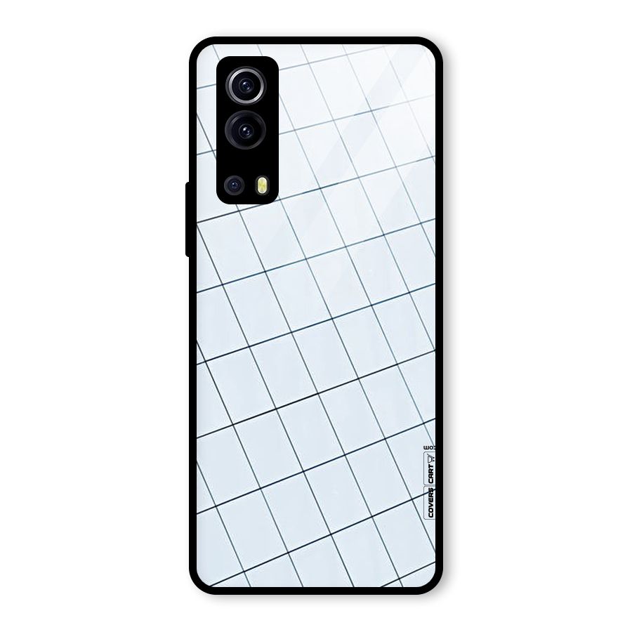 Glass Square Wall Glass Back Case for Vivo iQOO Z3