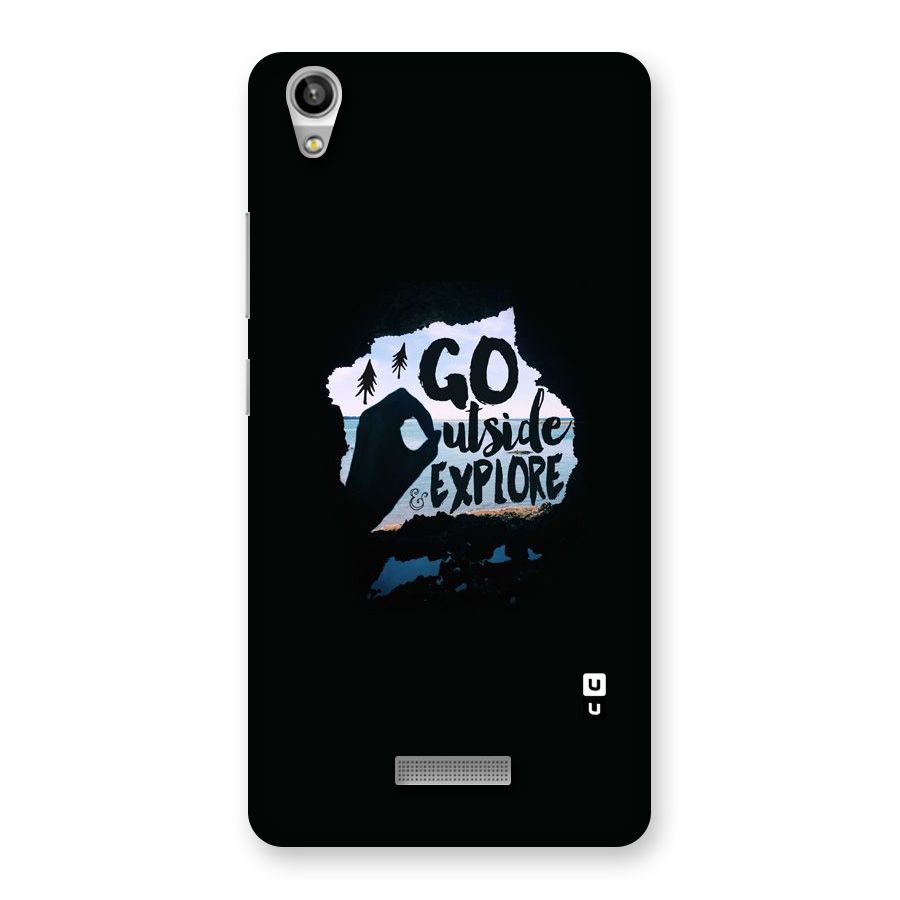 Go Outside Back Case for Lava-Pixel-V1