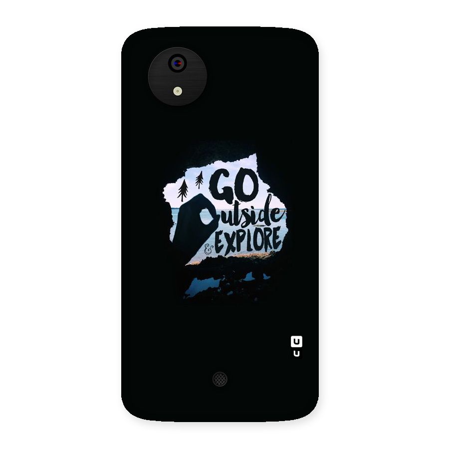 Go Outside Back Case for Micromax Canvas A1