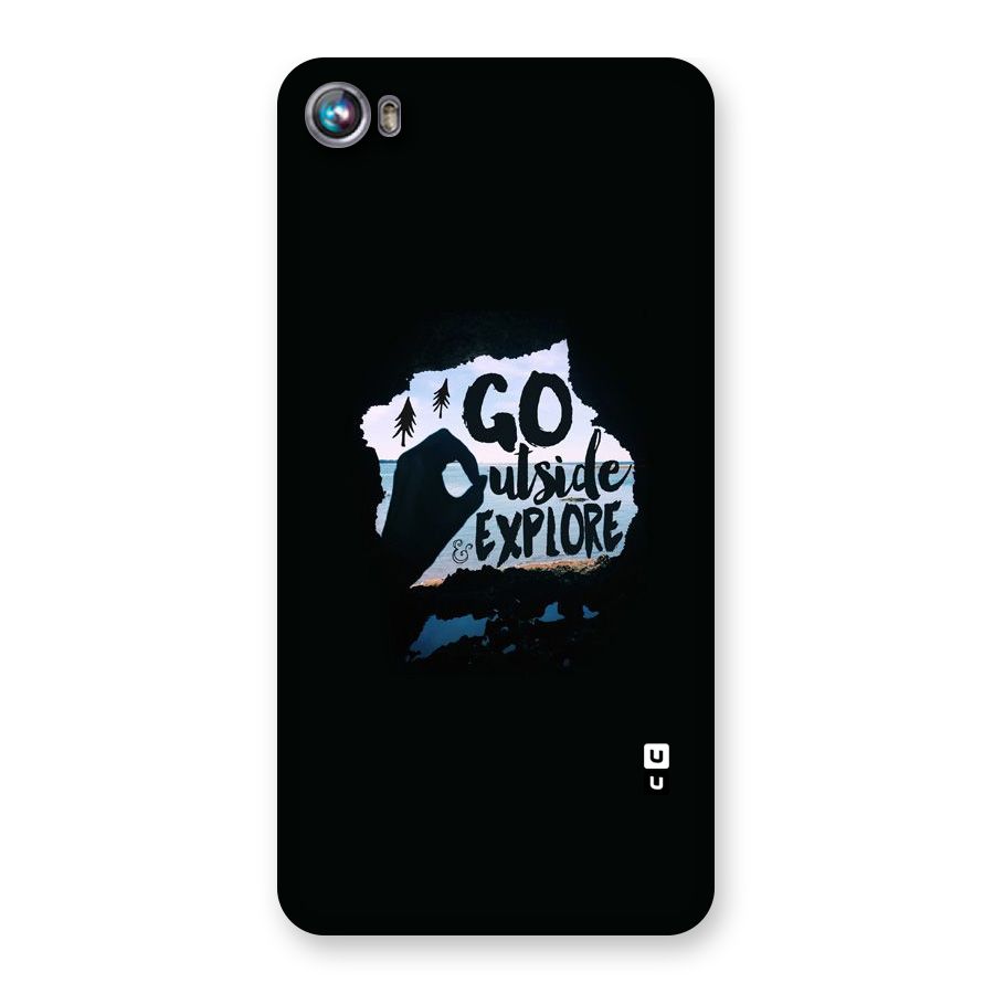 Go Outside Back Case for Micromax Canvas Fire 4 A107