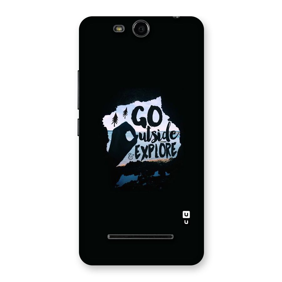 Go Outside Back Case for Micromax Canvas Juice 3 Q392