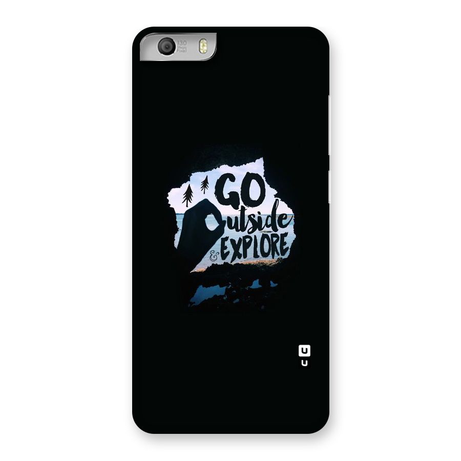 Go Outside Back Case for Micromax Canvas Knight 2