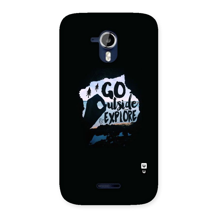 Go Outside Back Case for Micromax Canvas Magnus A117