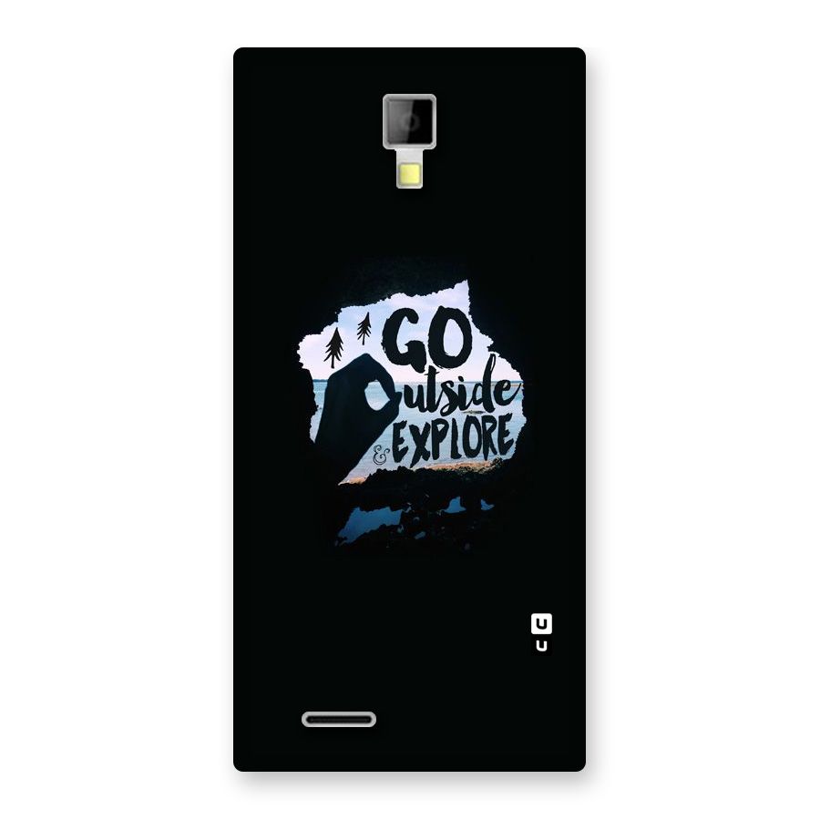 Go Outside Back Case for Micromax Canvas Xpress A99