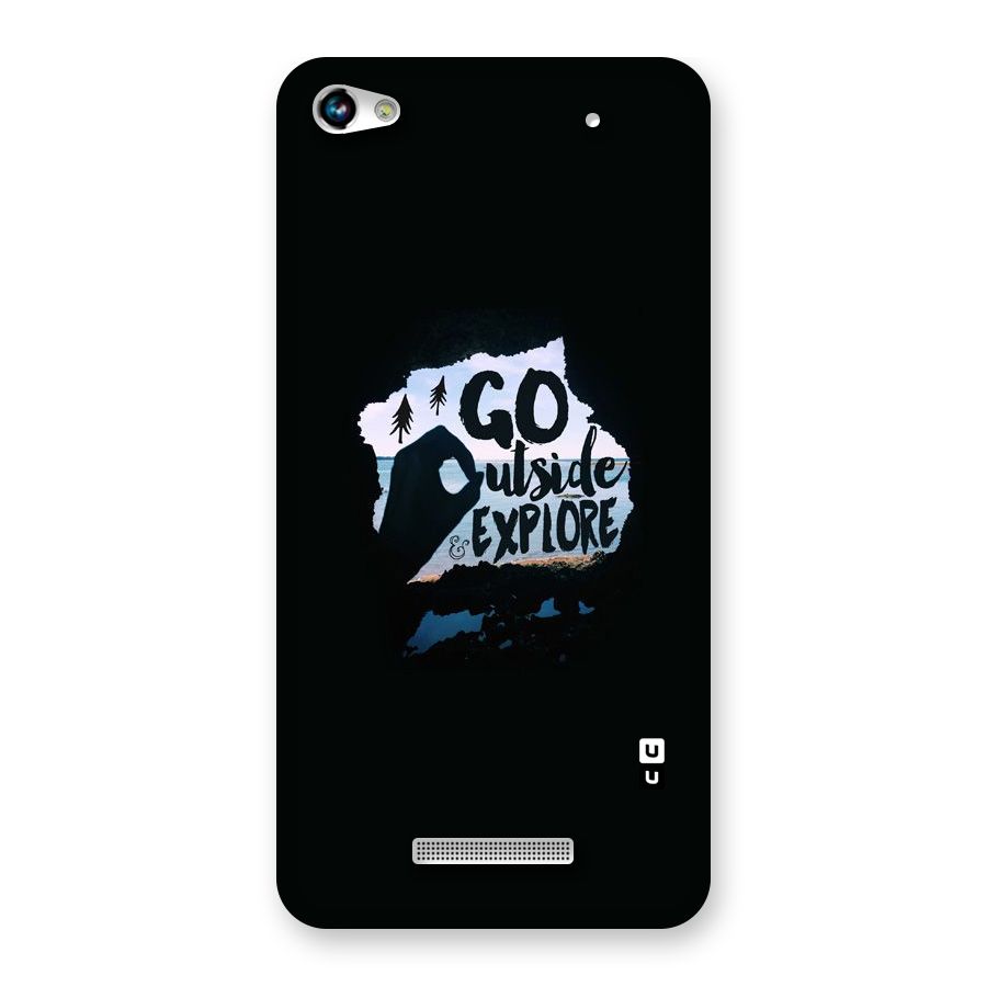 Go Outside Back Case for Micromax Hue 2