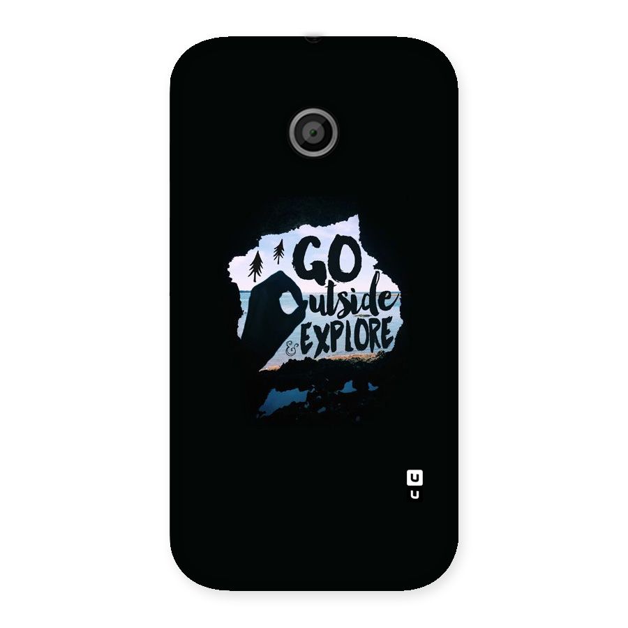 Go Outside Back Case for Moto E