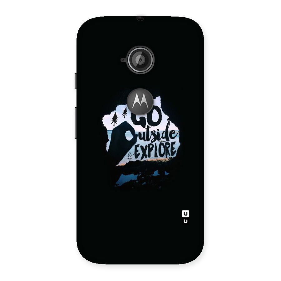 Go Outside Back Case for Moto E 2nd Gen