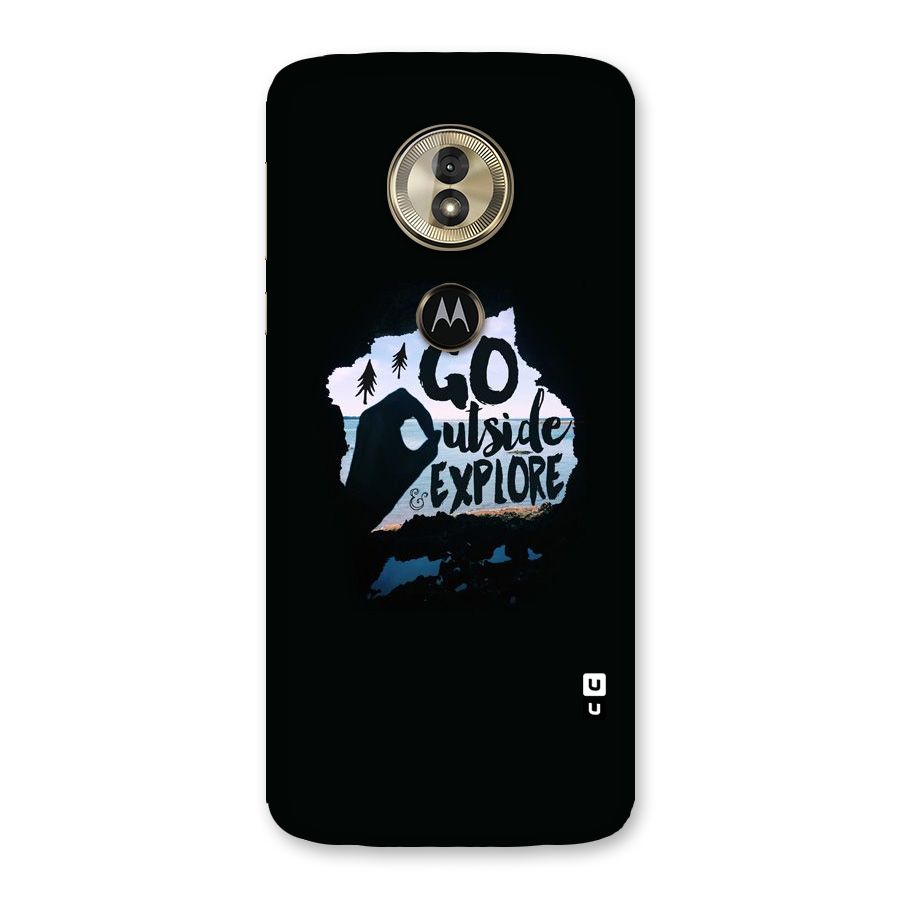 Go Outside Back Case for Moto G6 Play