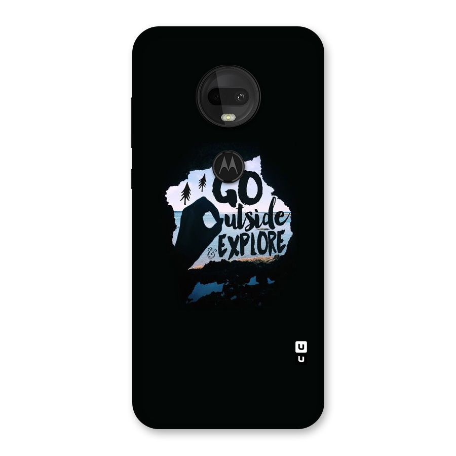 Go Outside Back Case for Moto G7