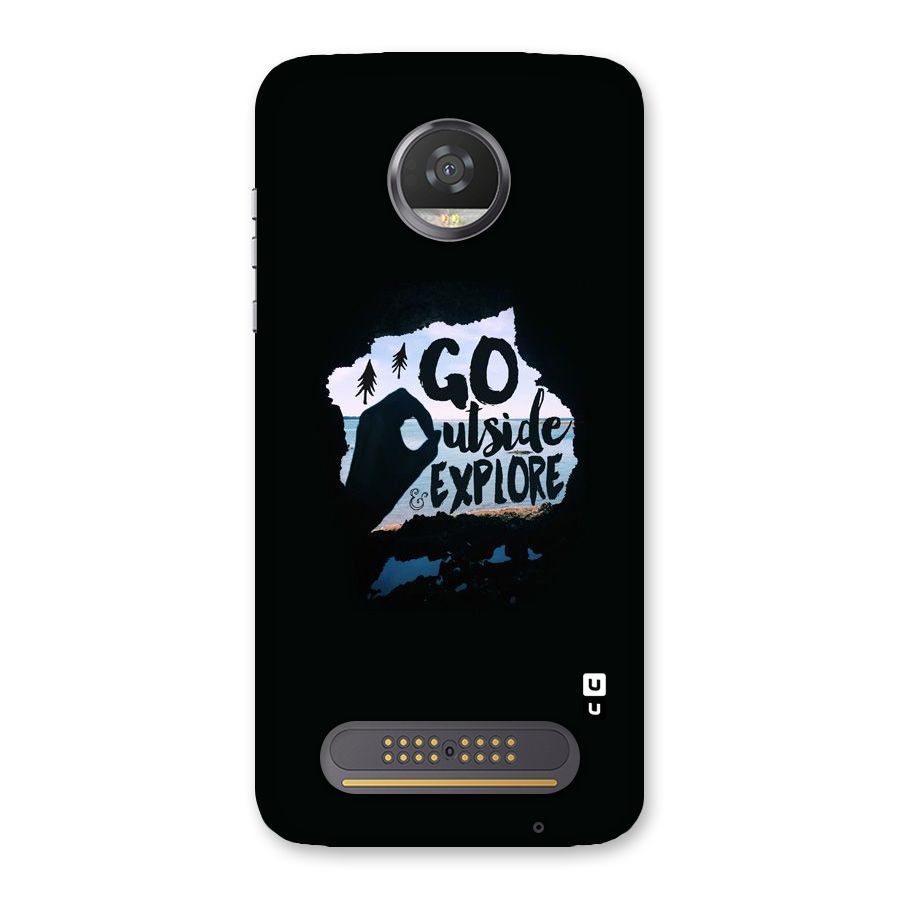 Go Outside Back Case for Moto Z2 Play