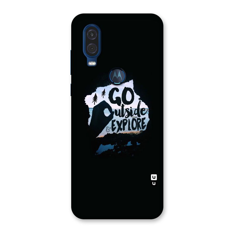 Go Outside Back Case for Motorola One Vision