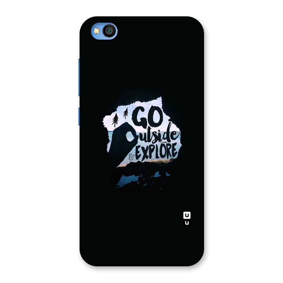 Go Outside Back Case for Redmi Go