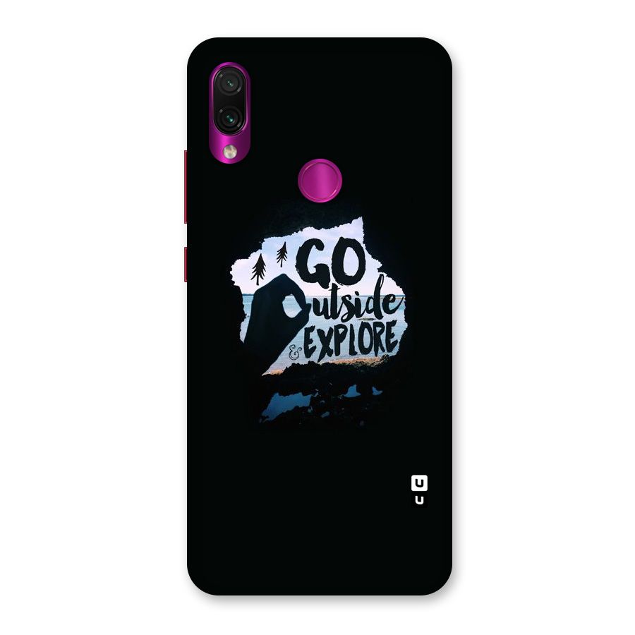 Go Outside Back Case for Redmi Note 7 Pro