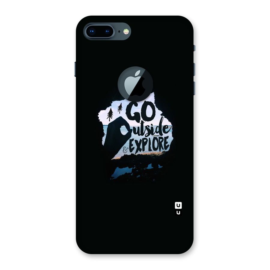 Go Outside Back Case for iPhone 7 Plus Logo Cut