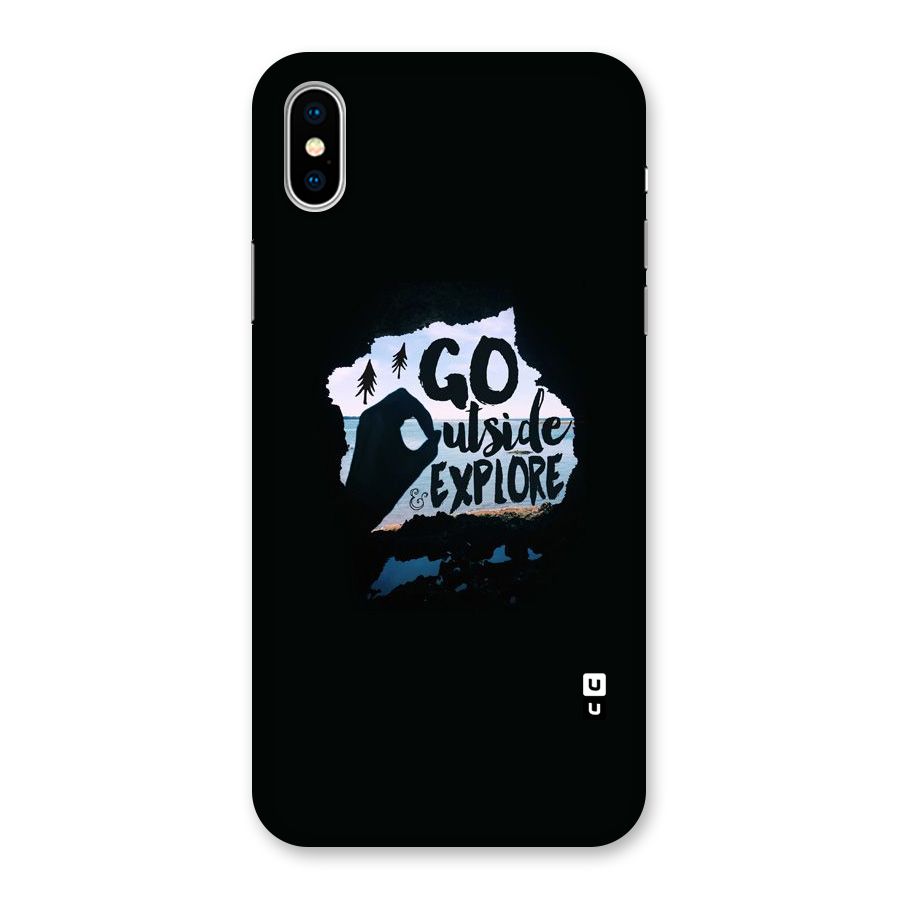 Go Outside Back Case for iPhone XS
