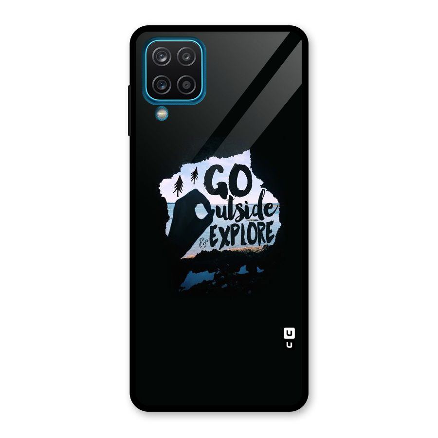 Go Outside Glass Back Case for Galaxy A12
