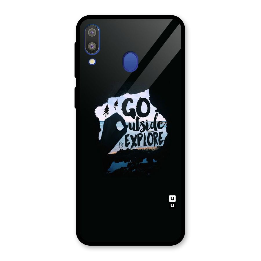 Go Outside Glass Back Case for Galaxy M20
