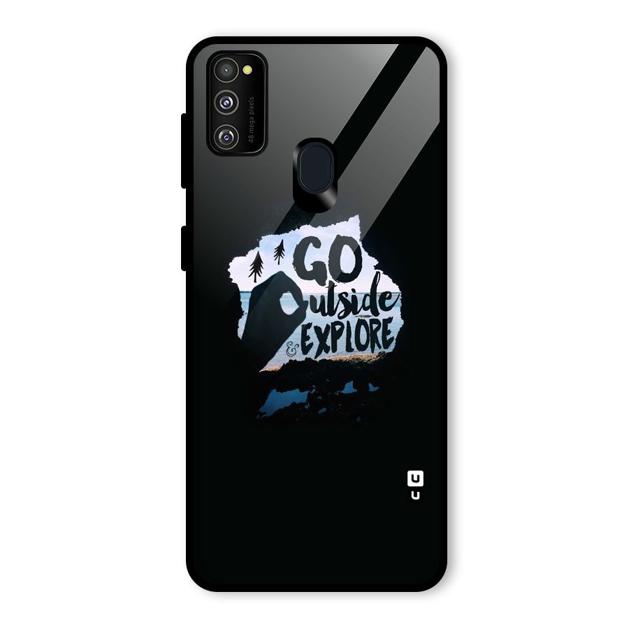 Go Outside Glass Back Case for Galaxy M30s