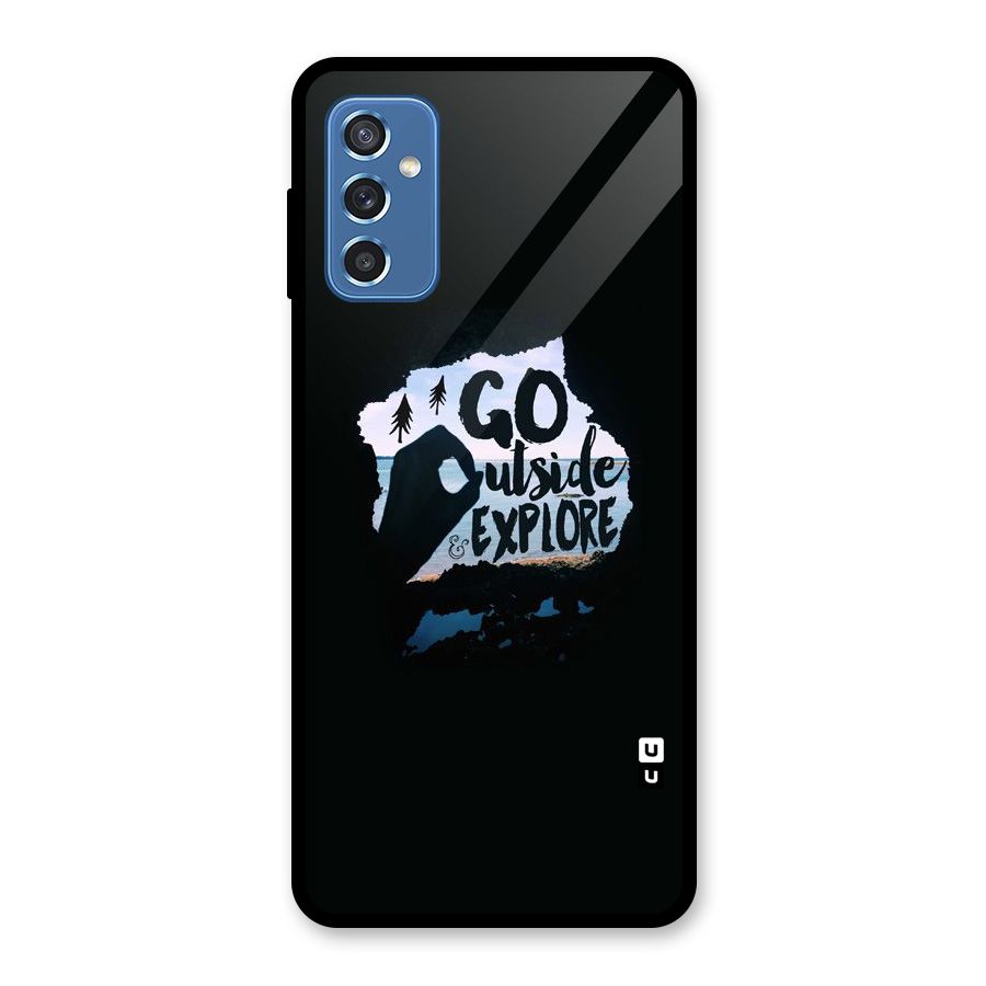Go Outside Glass Back Case for Galaxy M52 5G