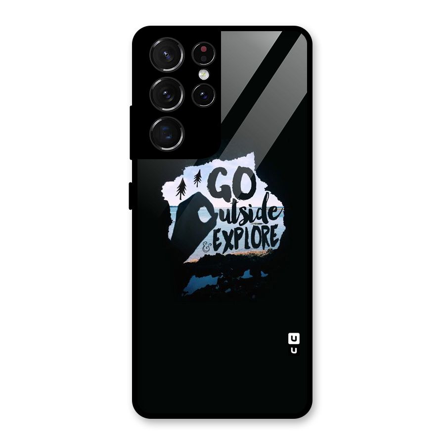 Go Outside Glass Back Case for Galaxy S21 Ultra 5G