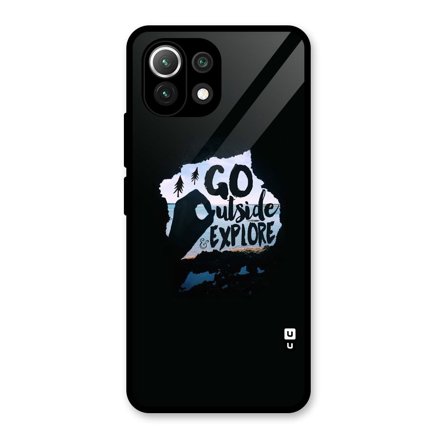 Go Outside Glass Back Case for Mi 11 Lite NE 5G