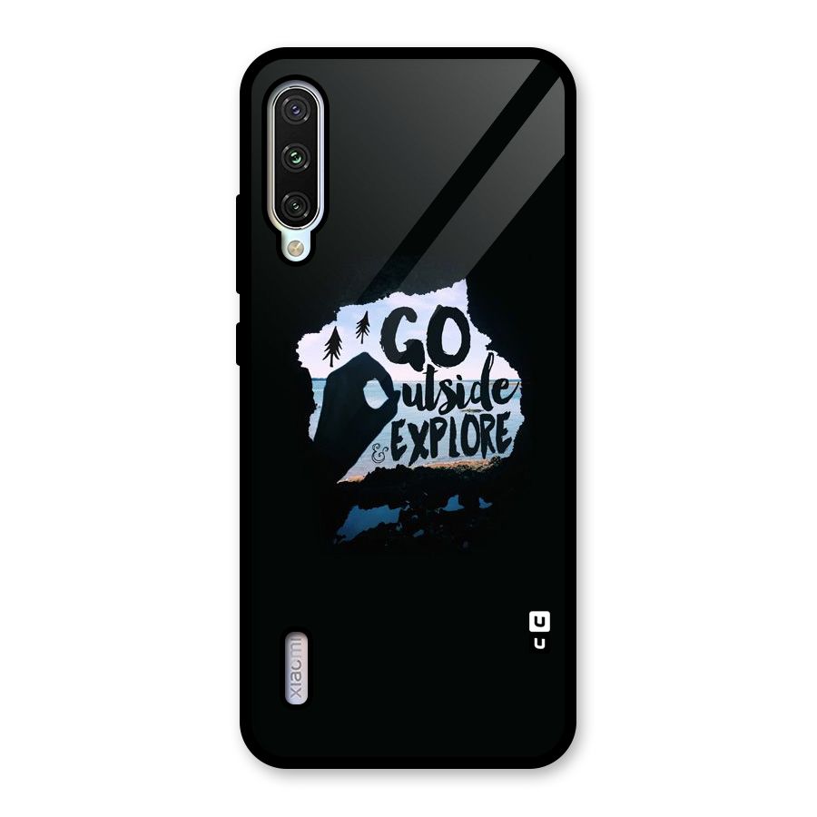 Go Outside Glass Back Case for Mi A3