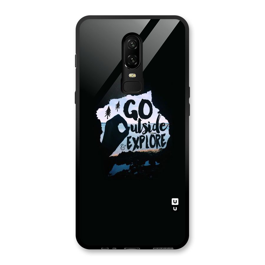 Go Outside Glass Back Case for OnePlus 6
