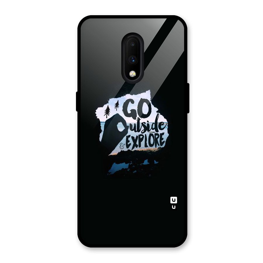 Go Outside Glass Back Case for OnePlus 7