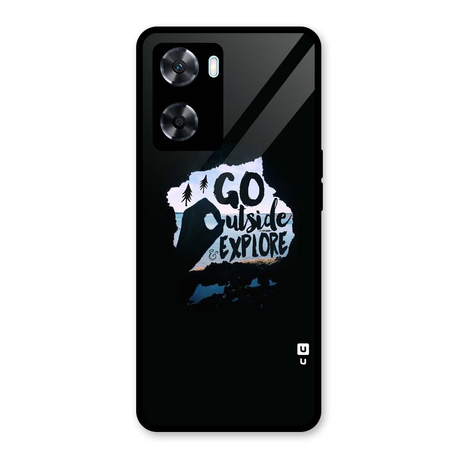 Go Outside Glass Back Case for Oppo A77
