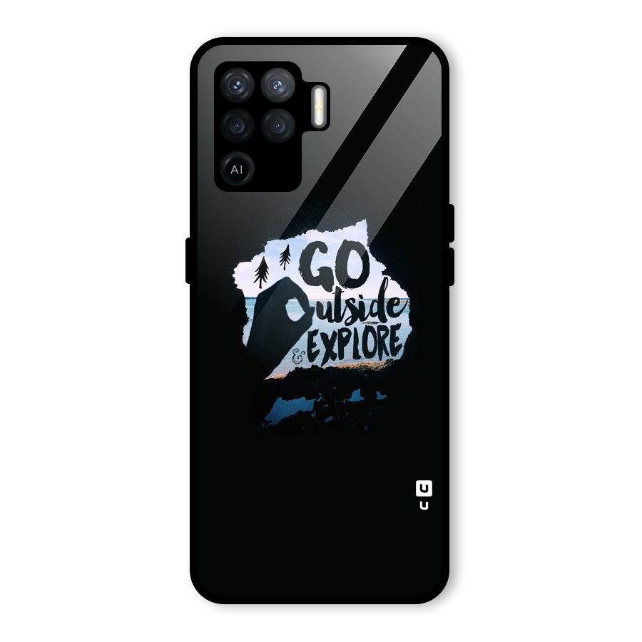 Go Outside Glass Back Case for Oppo F19 Pro