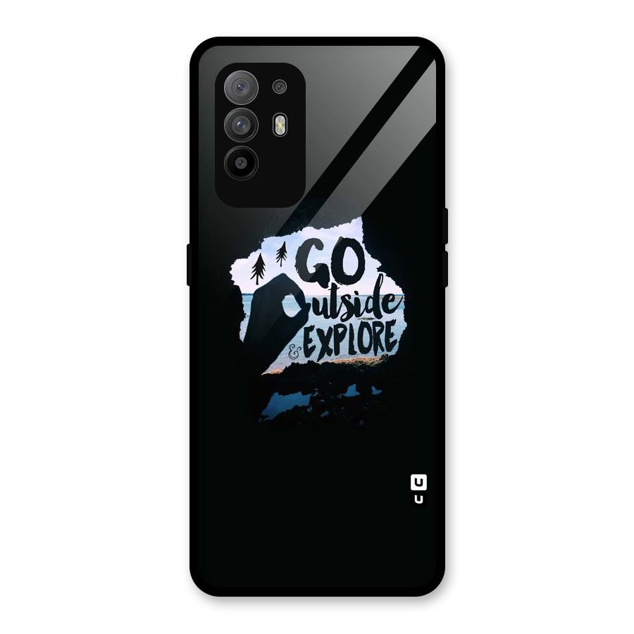 Go Outside Glass Back Case for Oppo F19 Pro Plus 5G