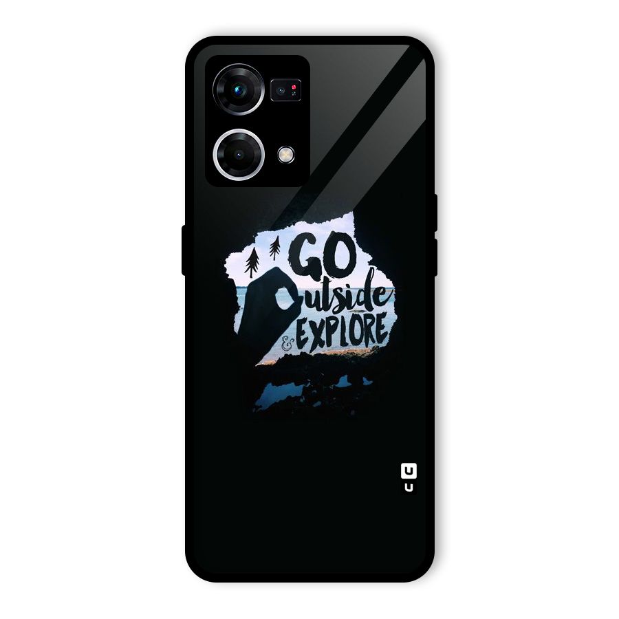 Go Outside Glass Back Case for Oppo F21 Pro 4G