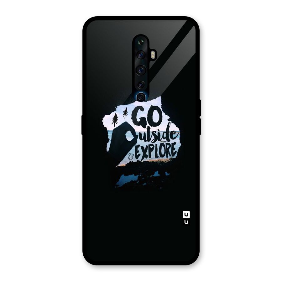 Go Outside Glass Back Case for Oppo Reno2 F