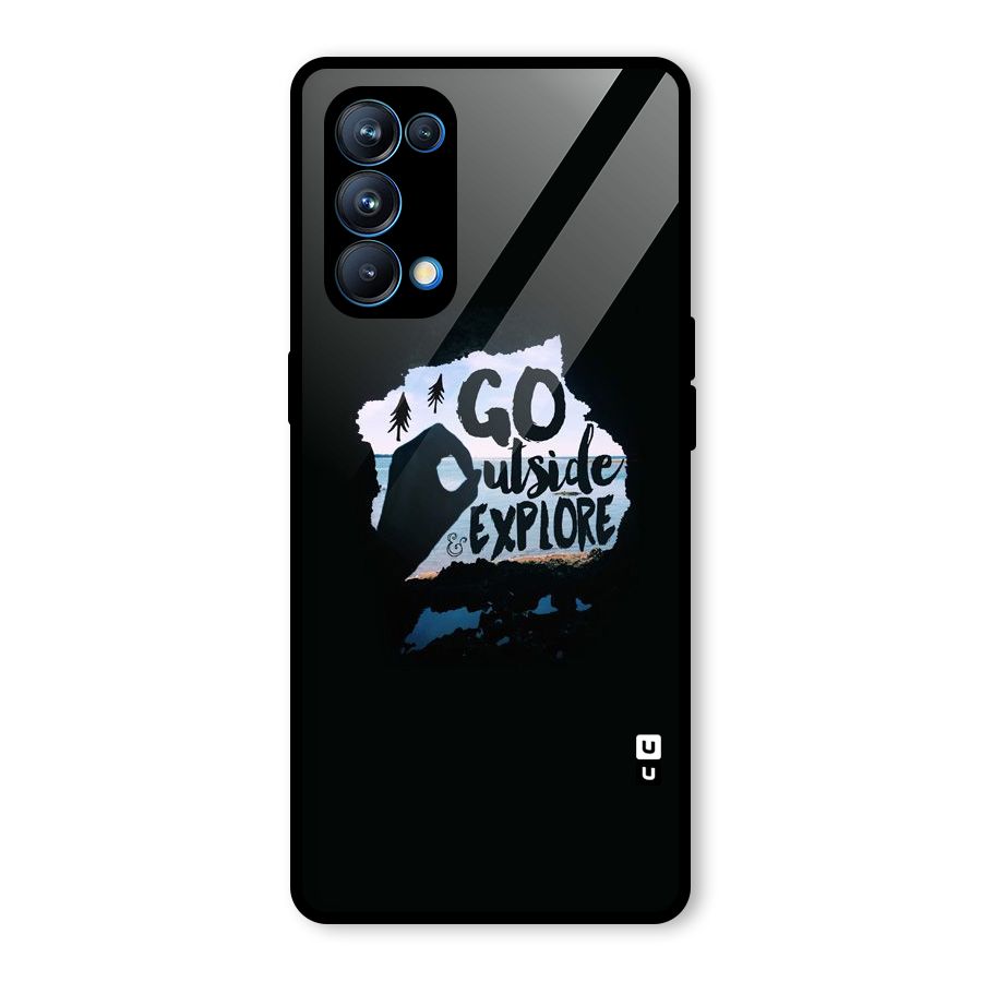 Go Outside Glass Back Case for Oppo Reno5 Pro 5G