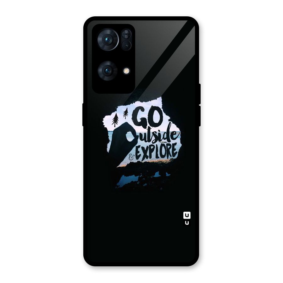 Go Outside Glass Back Case for Oppo Reno7 Pro 5G